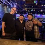 Victor Paz Jr with comedians Chris and Joey Medina