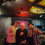 Victor Paz Jr with fellow comedians Shane and Tony at The Comedy Store in La Jolla